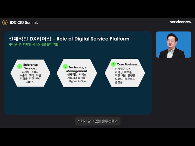 IDC 서비스나우 대표님 발표세션 제작(일부공개)